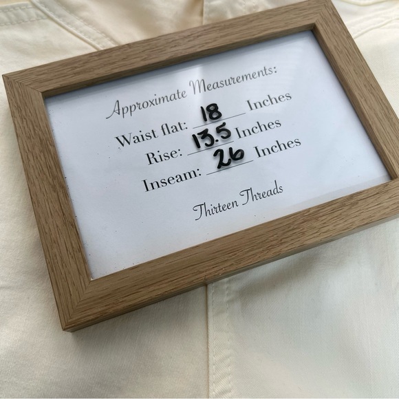 Anthropologie Amadi NWT Ivory Straight Leg Pant - Picture 11 of 12